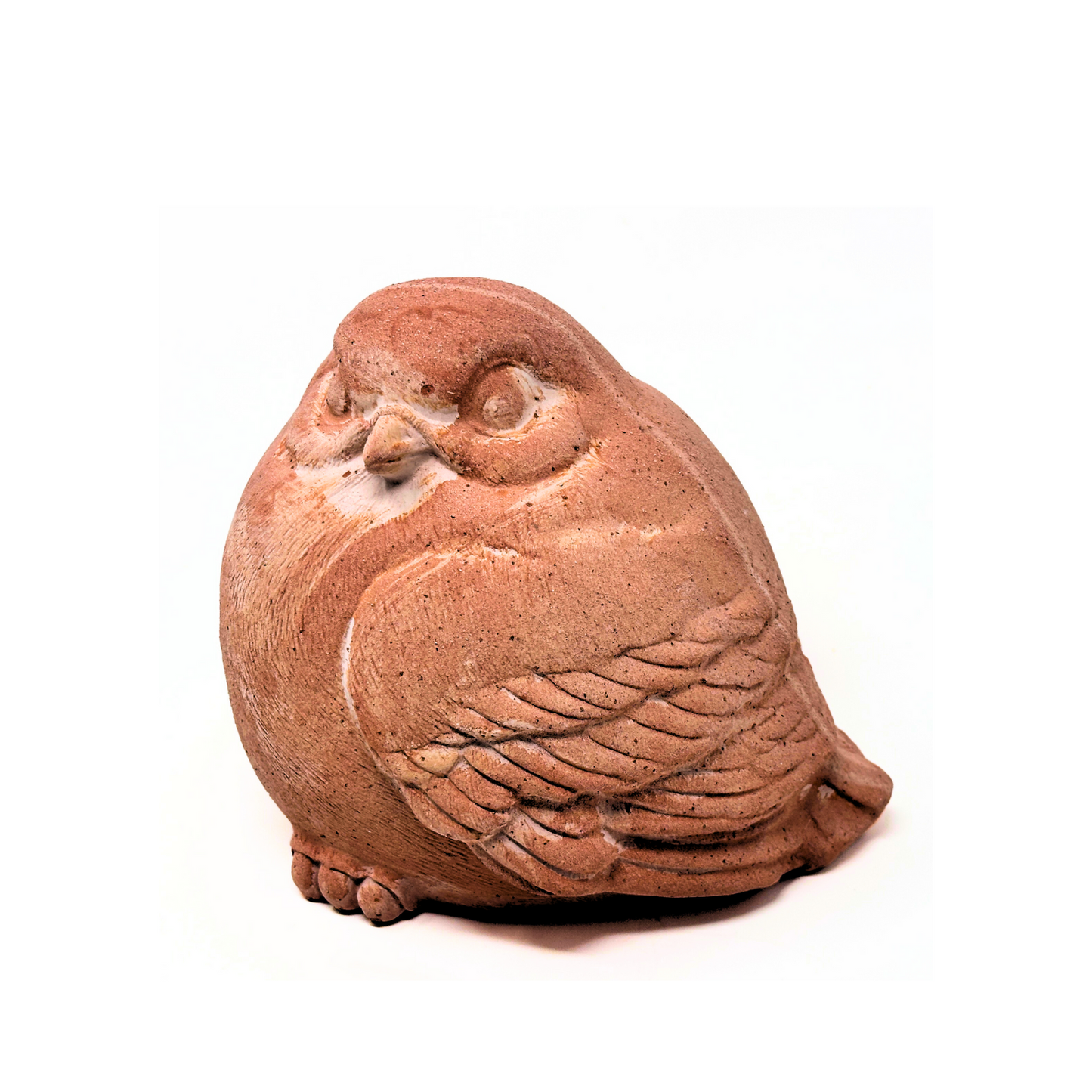 Passero Grasso in terracotta artigianale per arredo giardino e decorazione casa resistente alle intemperie
