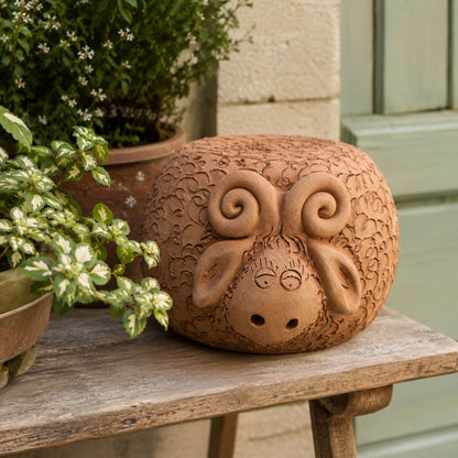 Toocook Ariete in Terracotta Base per Piante - Arredo e decoro giardino Ø25cm