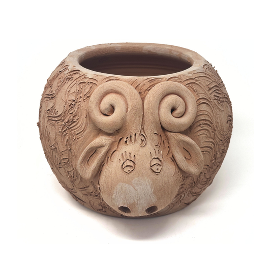 Toocook Ariete in Terracotta Vaso per Piante e Candele - Arredo e decoro giardino - Ø25cm