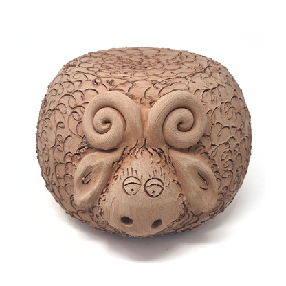 Toocook Ariete in Terracotta Base per Piante - Arredo e decoro giardino Ø25cm