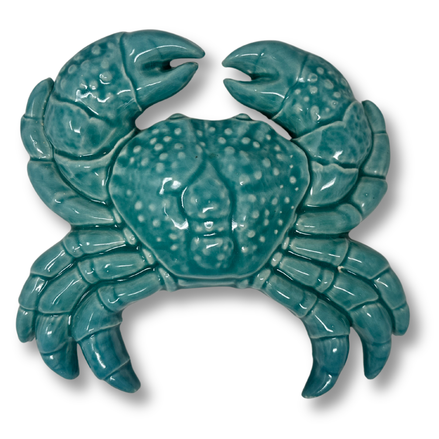Toocook Glazed Ceramic Crab Wall Decoration and Home Furnishings, Handcrafted, Gift Idea Made in Italy