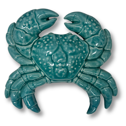 Toocook Glazed Ceramic Crab Wall Decoration and Home Furnishings, Handcrafted, Gift Idea Made in Italy